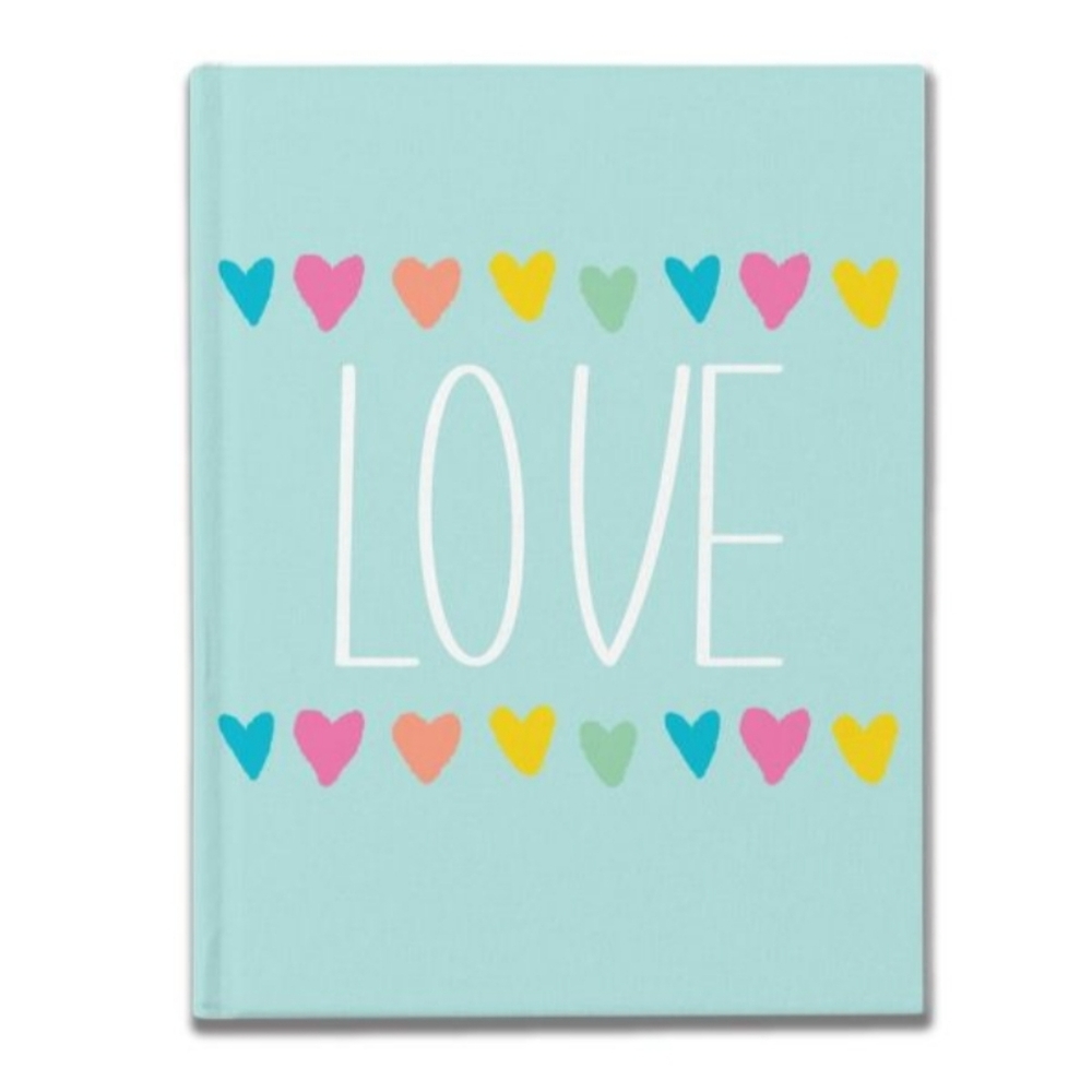 3/$10 CrownJewlz "LOVE" Heart Print Softcover Journal Notebook